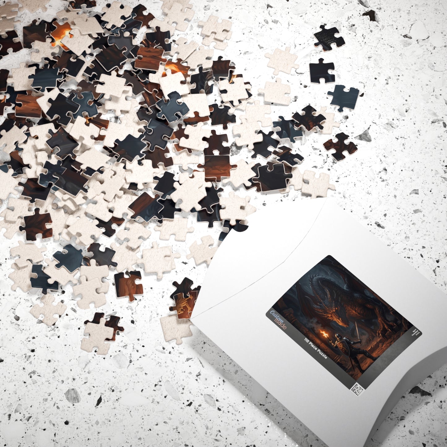Dragon Knight Jigsaw Puzzle — Fantasy Adventure Puzzle (110/252/520/1014 pcs)