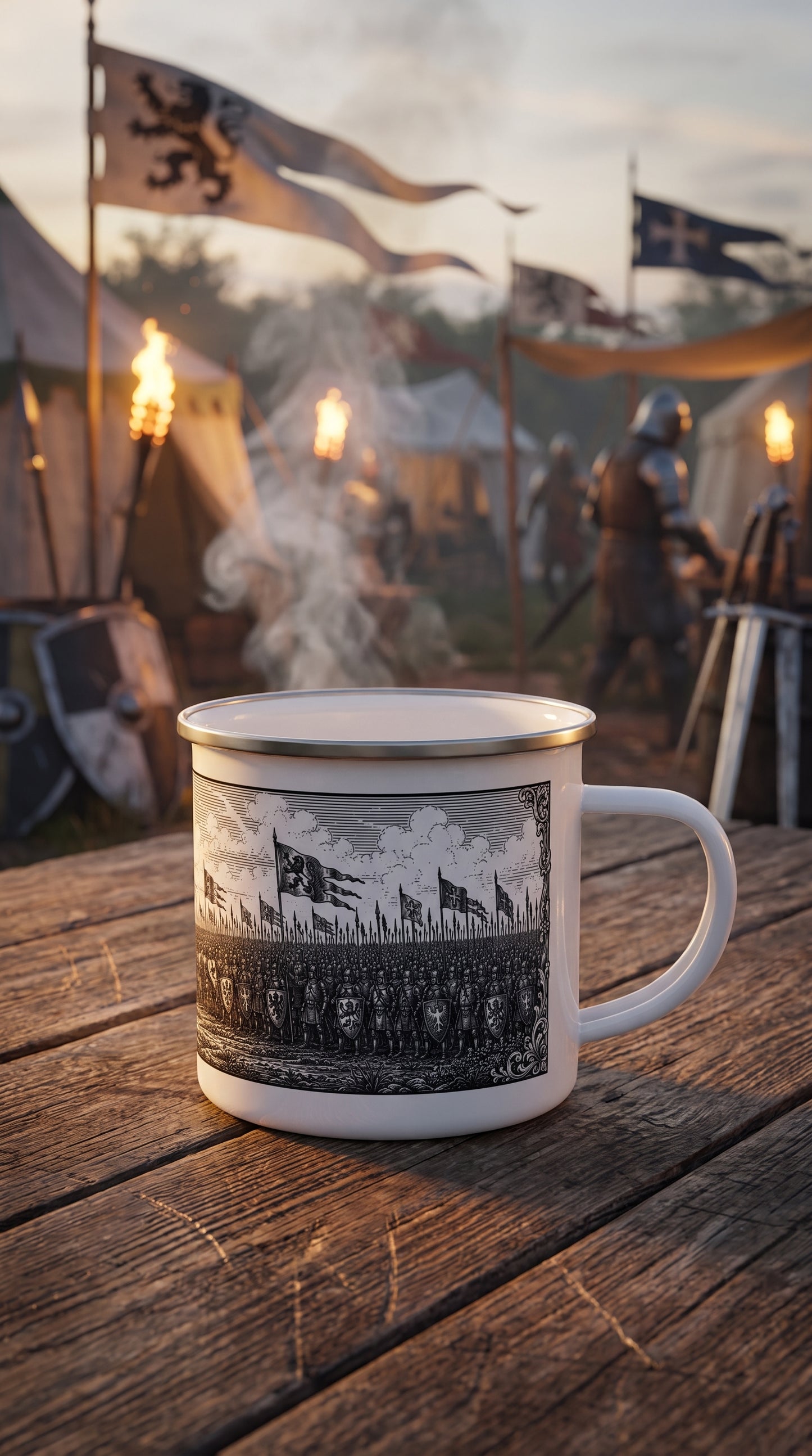 Before the Fortress - Enamel Camping Mug