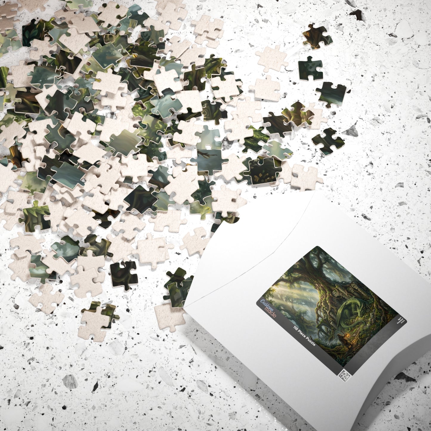 Enchanted Forest Dragon Jigsaw Puzzle — Fantasy Puzzle for Adults (110–1014 Pieces)