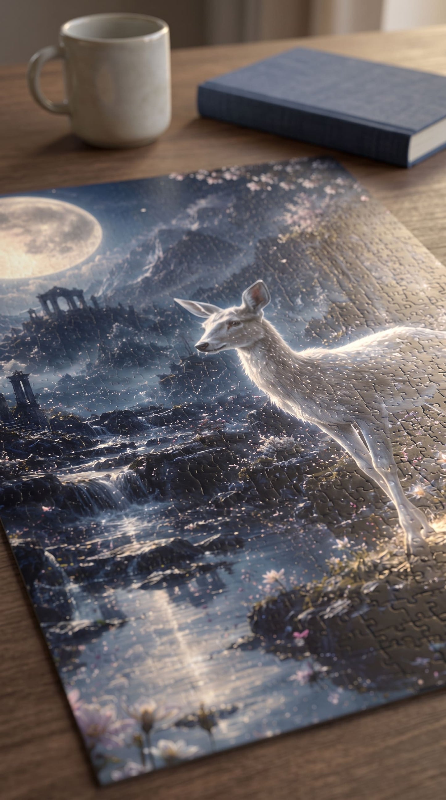 Moonlit Deer Jigsaw Puzzle