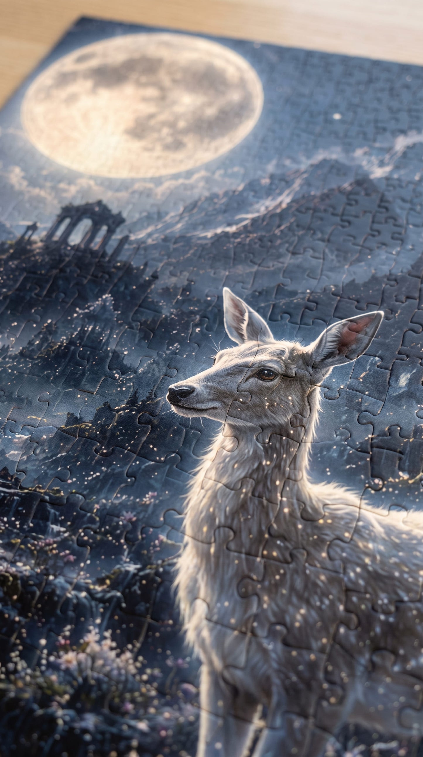 Moonlit Deer Jigsaw Puzzle