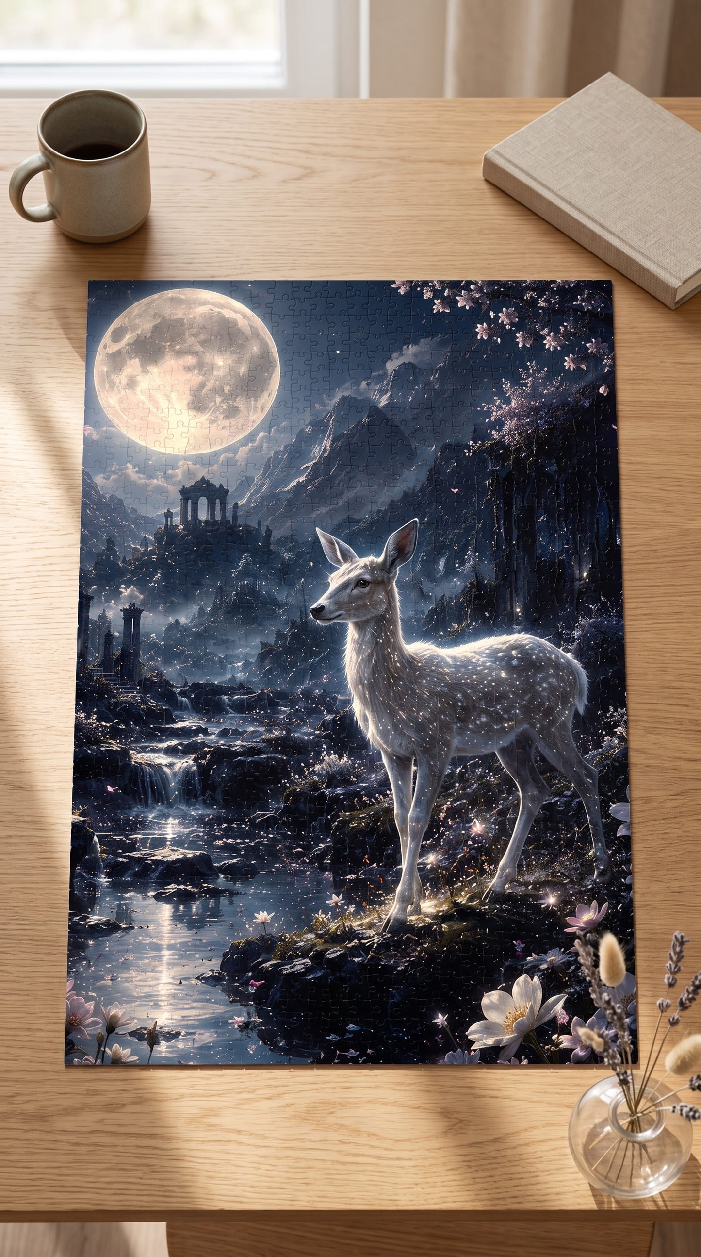 Moonlit Deer Jigsaw Puzzle