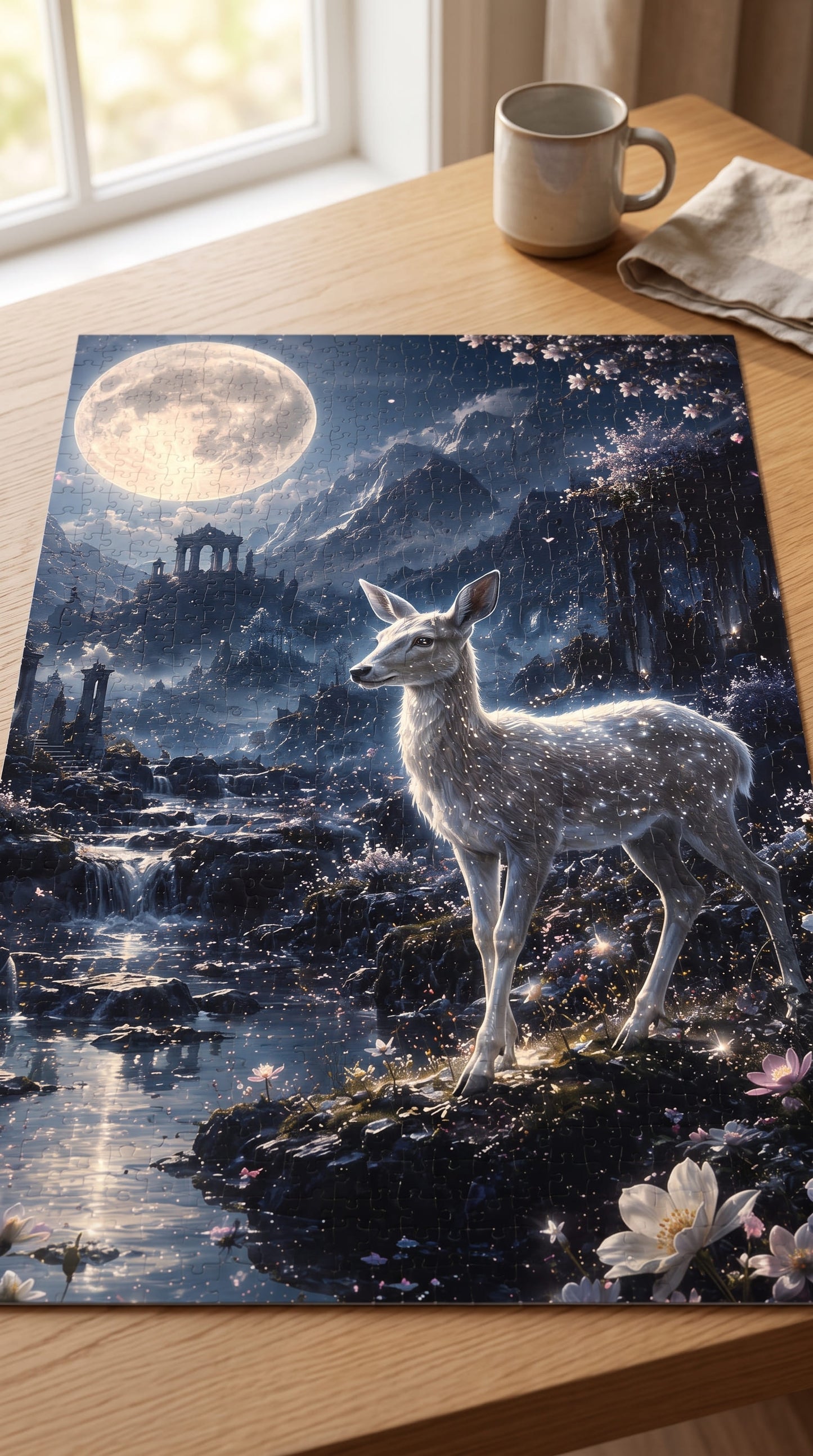 Moonlit Deer Jigsaw Puzzle