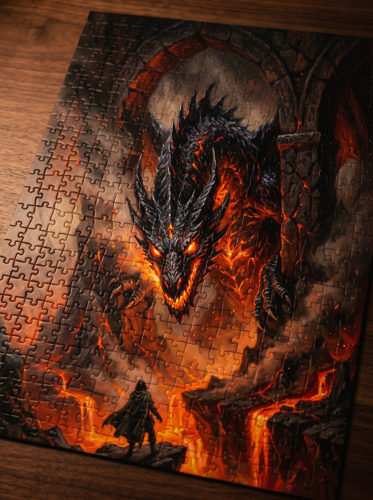 Dragon Lair Jigsaw Puzzle — Fiery Fantasy Puzzle (110/252/520/1014 pcs)