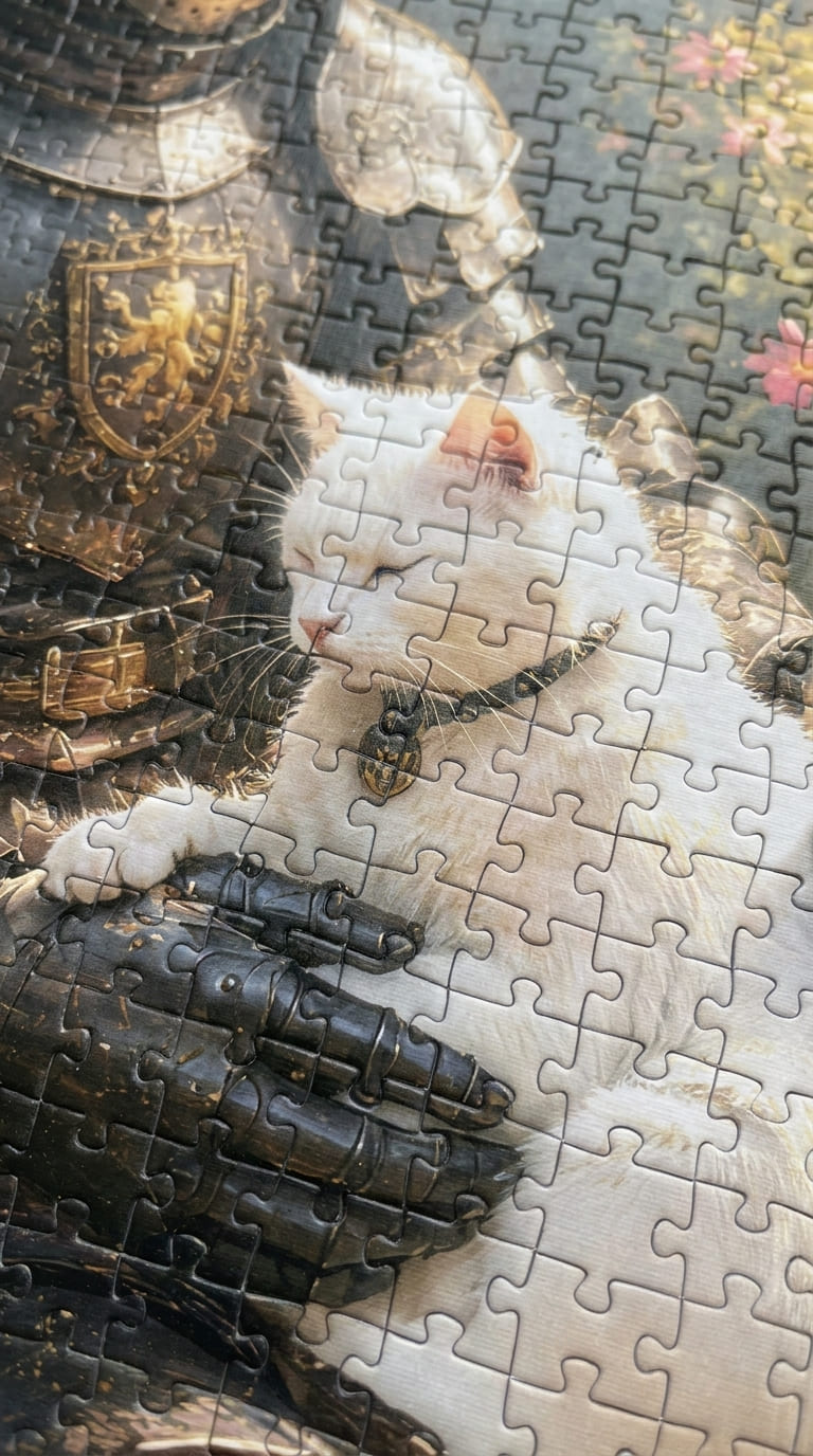 Beneath the Blooming Wall Jigsaw Puzzle