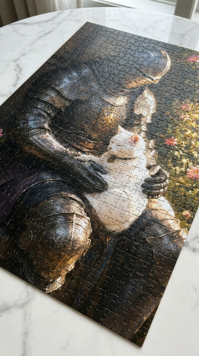 Beneath the Blooming Wall Jigsaw Puzzle