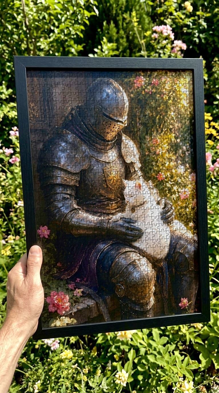 Beneath the Blooming Wall Jigsaw Puzzle