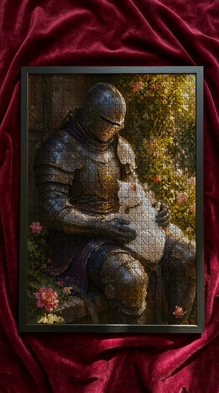 Beneath the Blooming Wall Jigsaw Puzzle